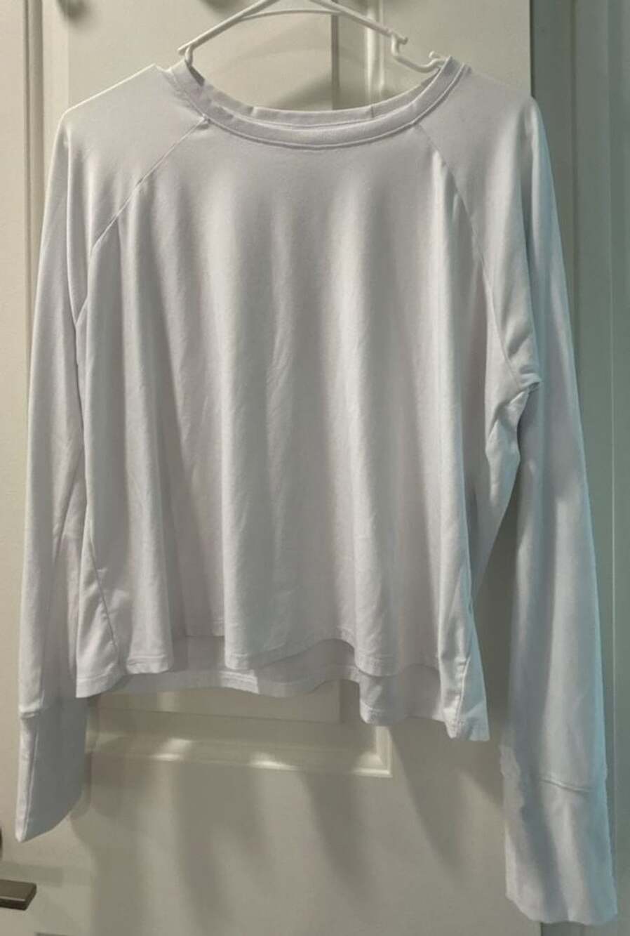 Beyond Yoga Featherweight Long Sleeve Top Size S White